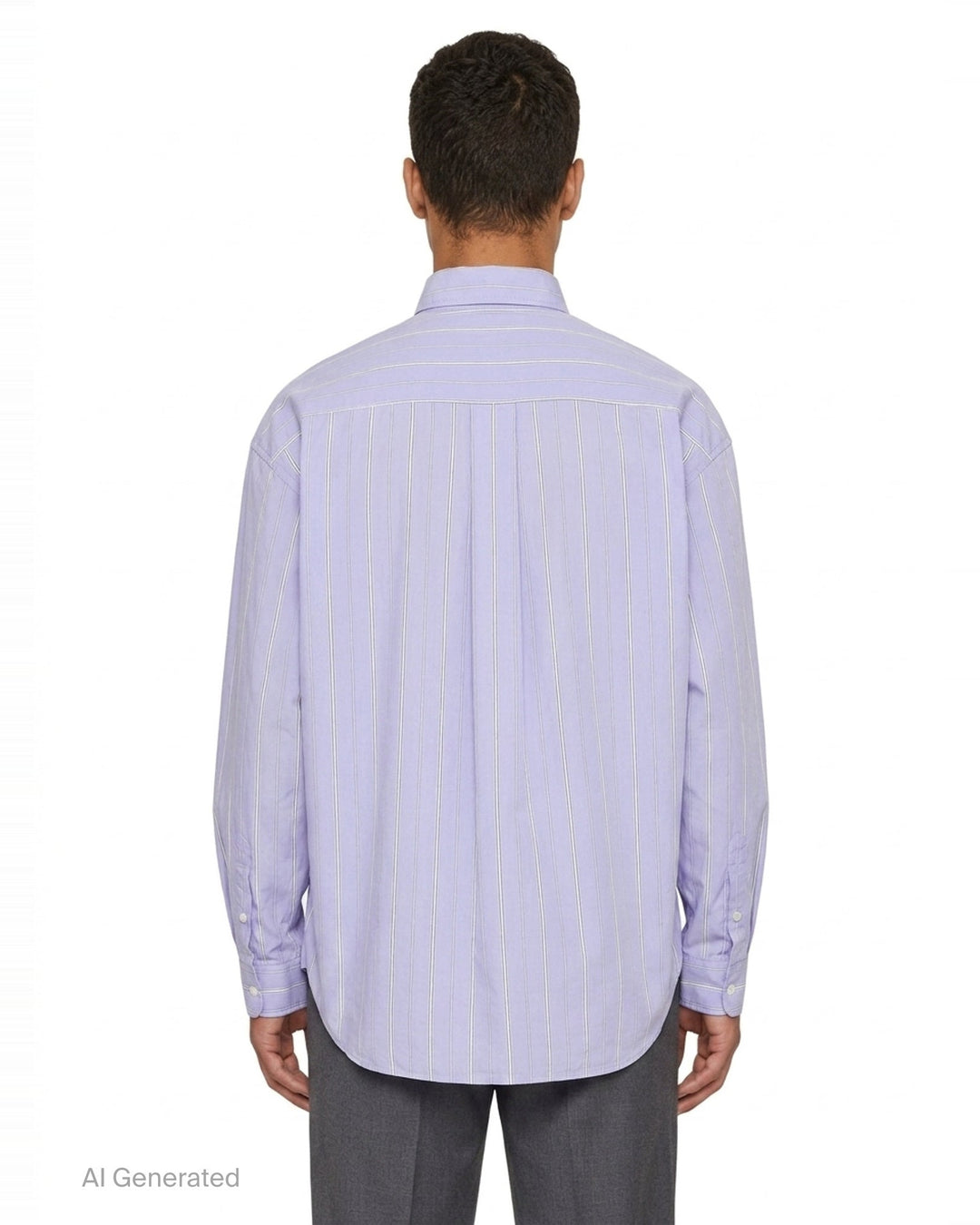 Offset Front Long Sleeve Shirt | Mihara Yasuhiro | Club21 - back