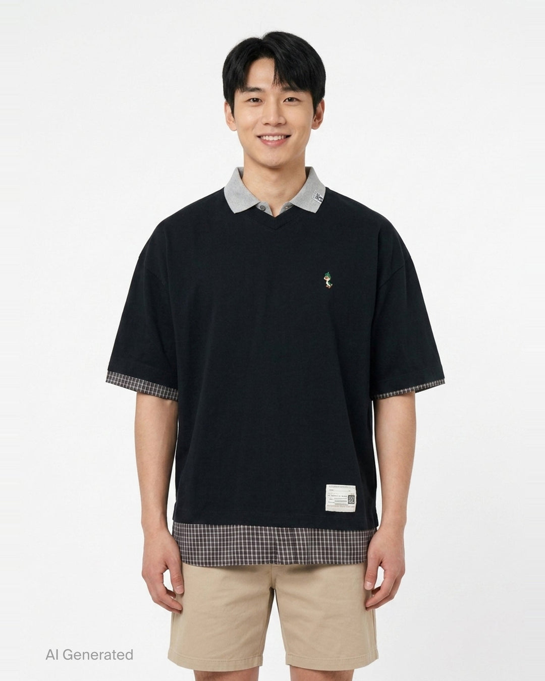 Triple Layered Polo Tee | Mihara Yasuhiro | Club21 - front