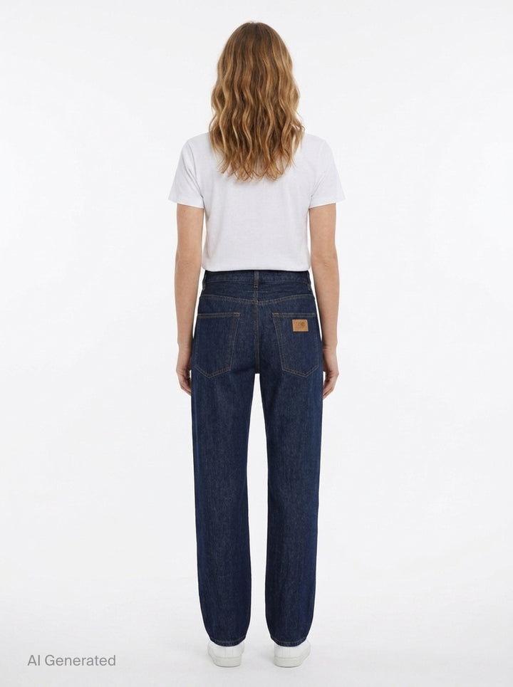 Distressed Two-Tone Denim Jeans | MM6 Maison Margiela | Club21 - back