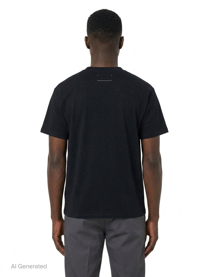 Sticker Print Cotton Jersey Tee | MM6 Maison Margiela | Club21 - back