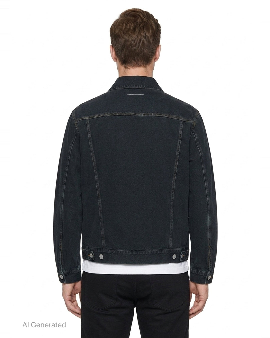 Sticker Print Denim Jacket | MM6 Maison Margiela | Club21 - back