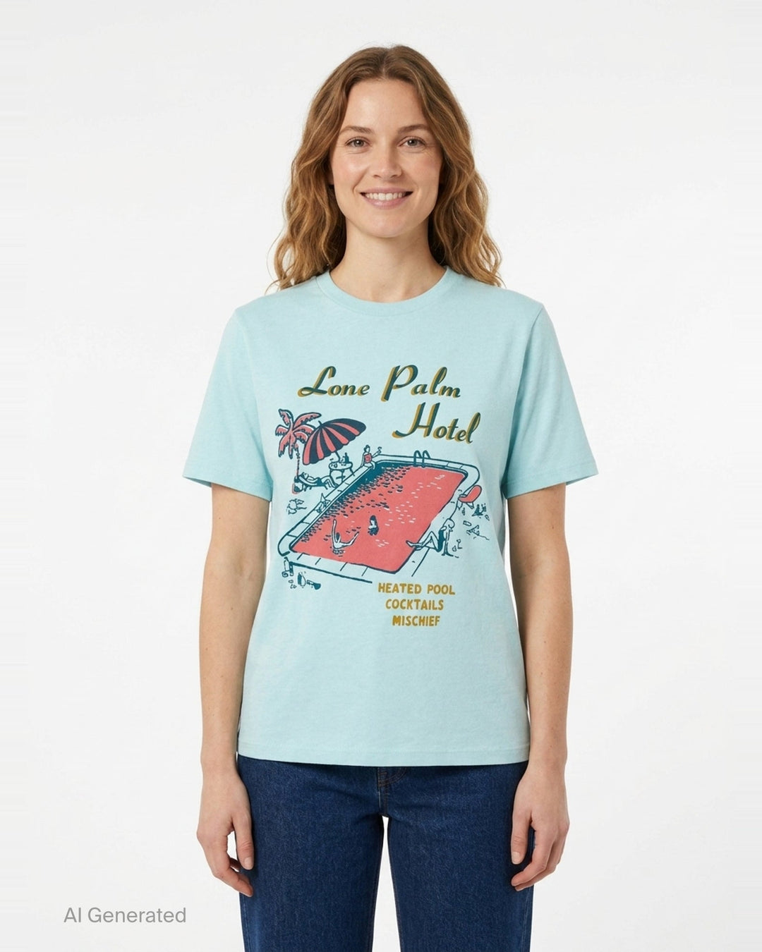 Lone Palm Hotel Graphic Tee | Mother | Club21 - front