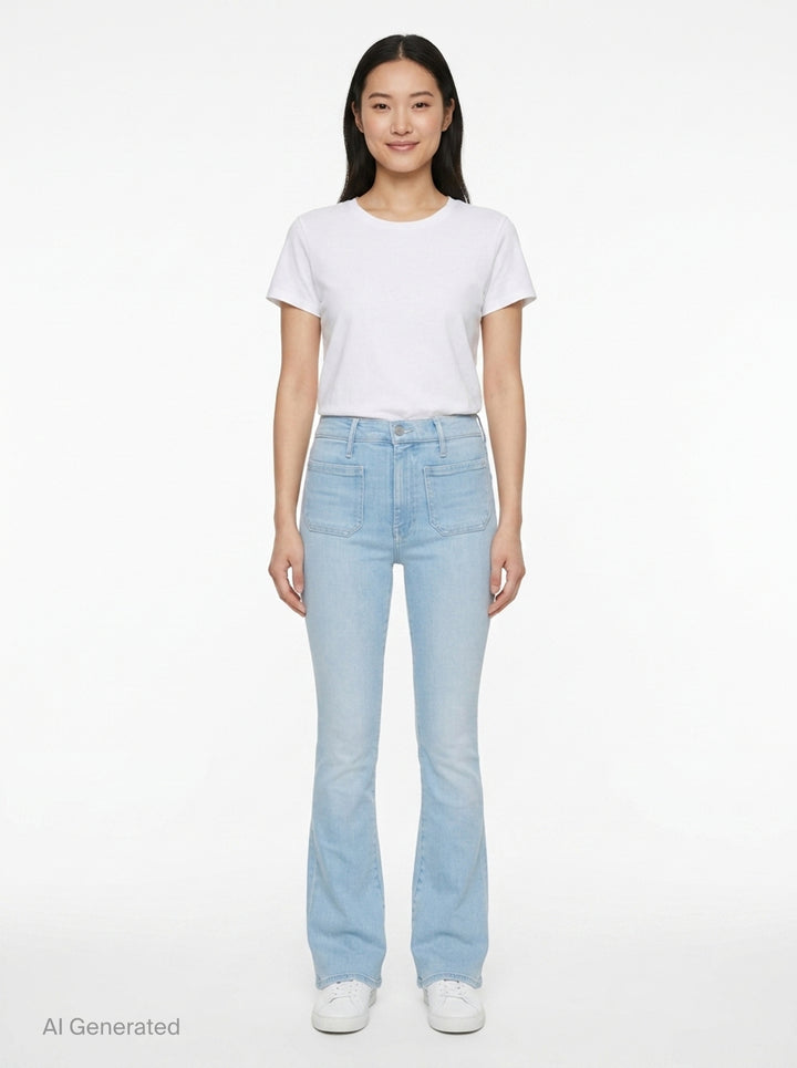 Patch Pocket Weekender Jeans | Mother | Club21 - front