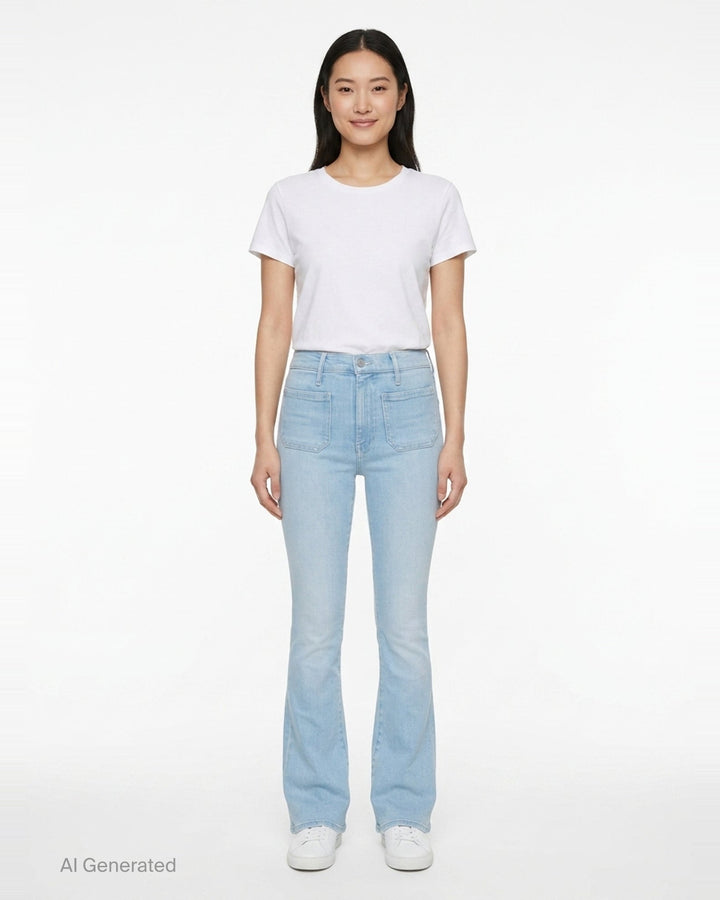 Patch Pocket Weekender Jeans | Mother | Club21 - front