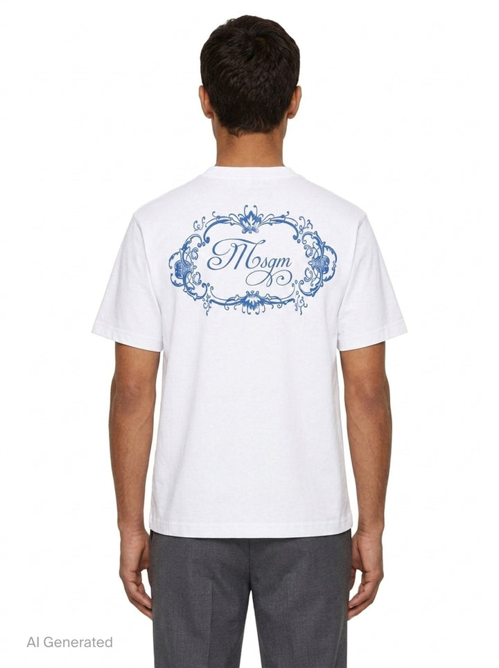 Back Banner T-Shirt | MSGM | Club21 - back