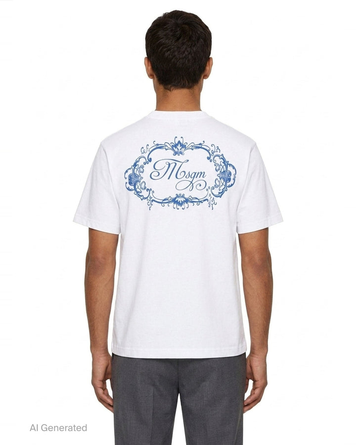 Back Banner T-Shirt | MSGM | Club21 - back