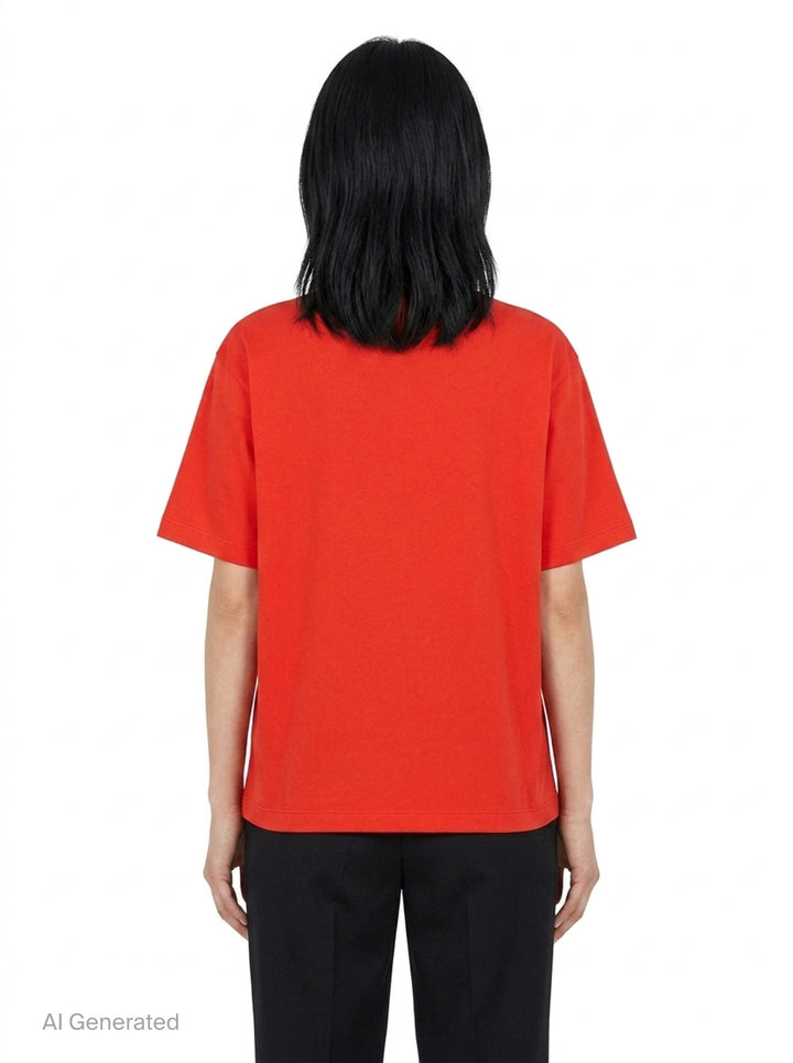 Brushstroke Logo T-Shirt | MSGM | Club21 - back