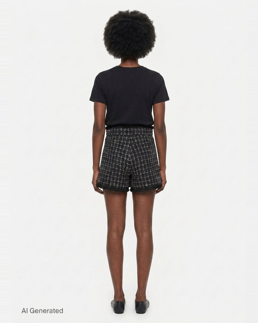 Checkered Tweed Skorts | MSGM | Club21 - back
