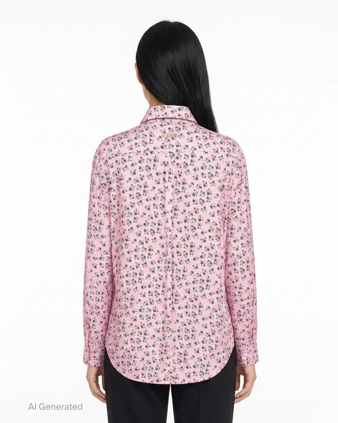 Dainty Floral Print Shirt | MSGM | Club21 - back
