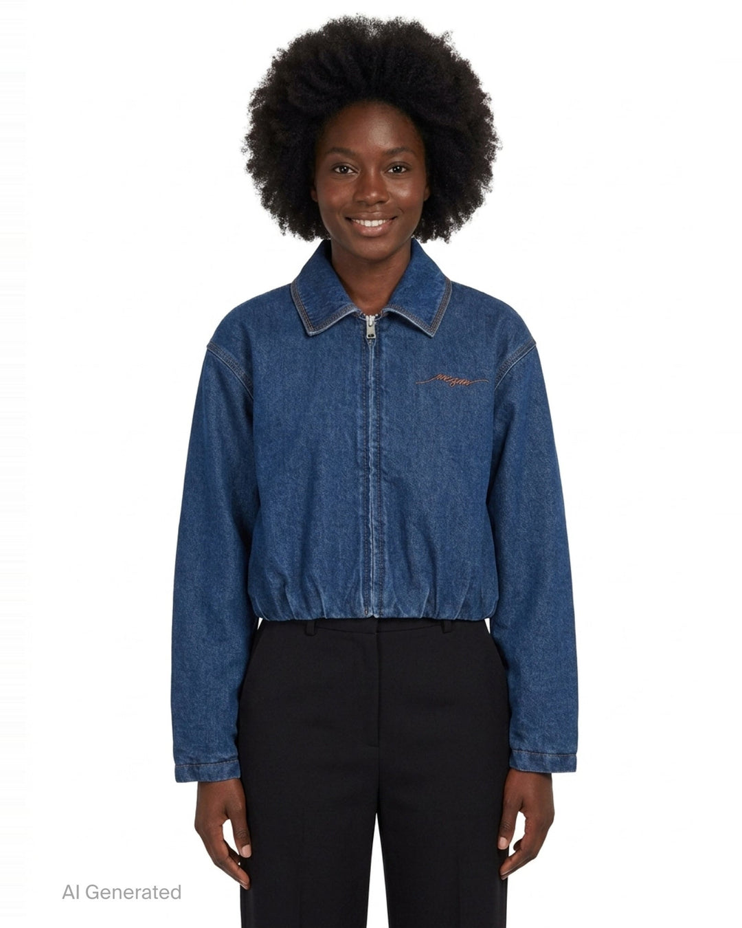 Denim Bomber Jacket | MSGM | Club21 - front