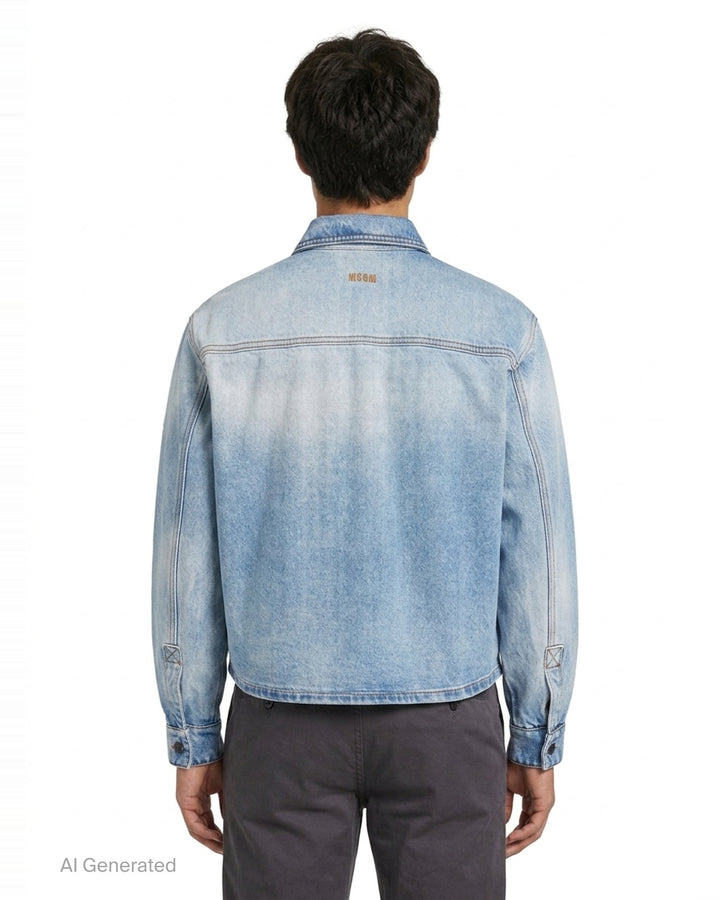 Denim Shirt | MSGM | Club21 - back
