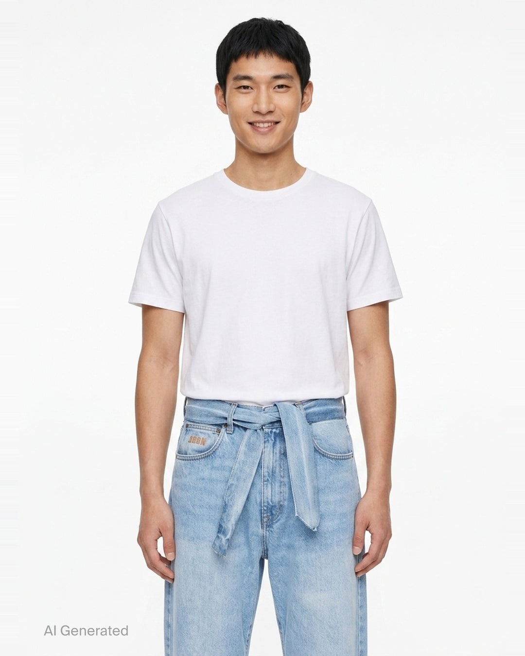 Jeans With Belt Straps | MSGM | Club21 - front