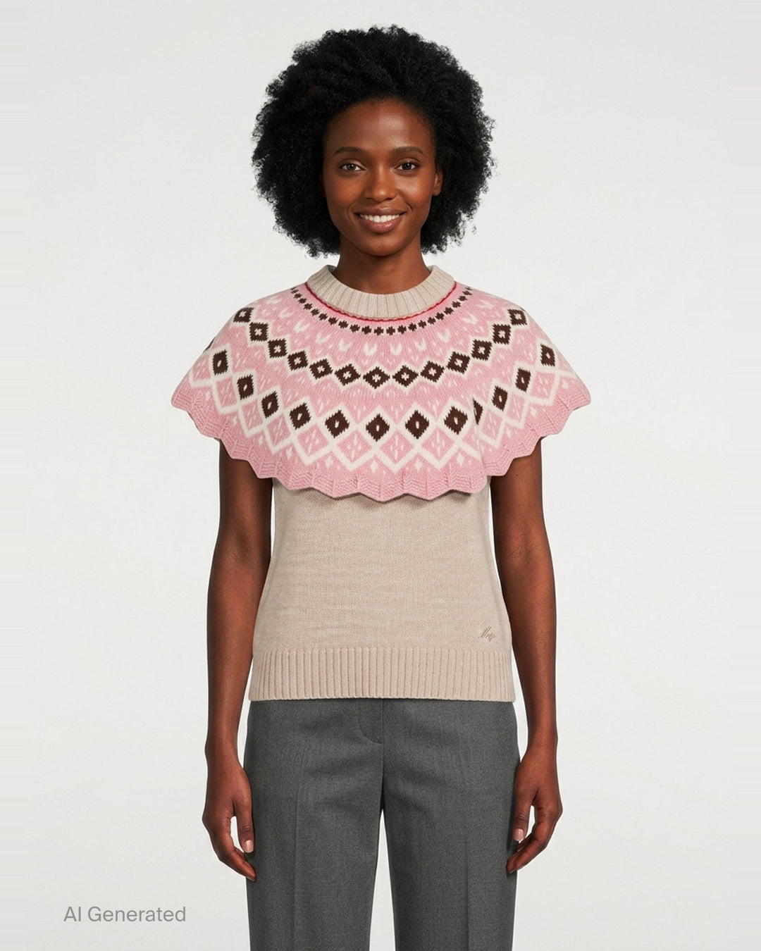 Knit Top With Capelet | MSGM | Club21 - front