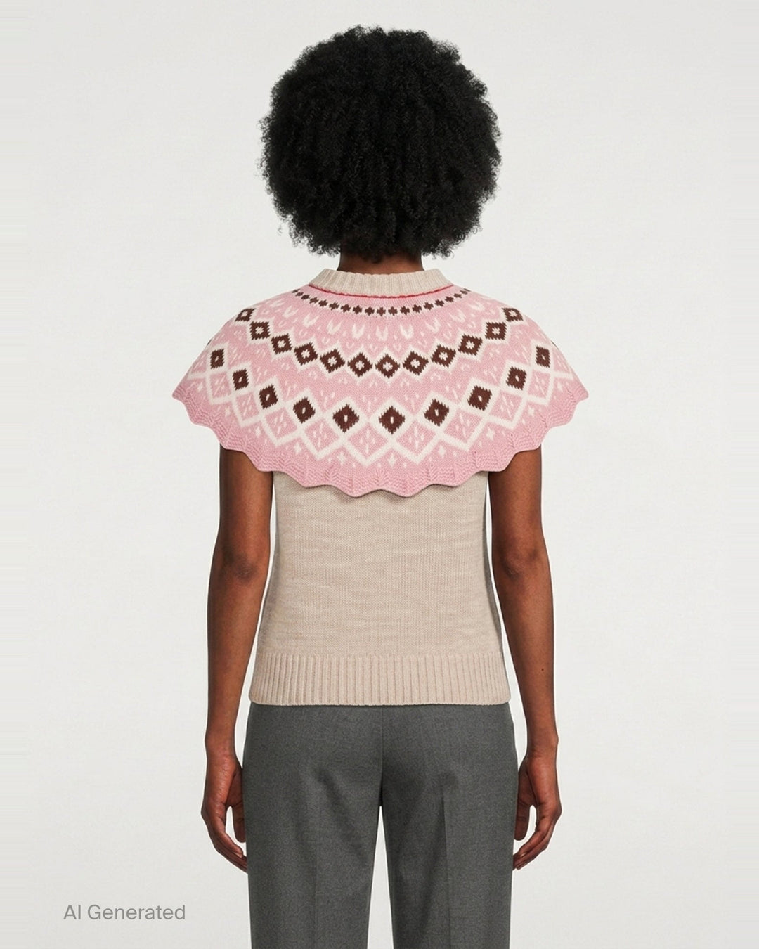 Knit Top With Capelet | MSGM | Club21 - back