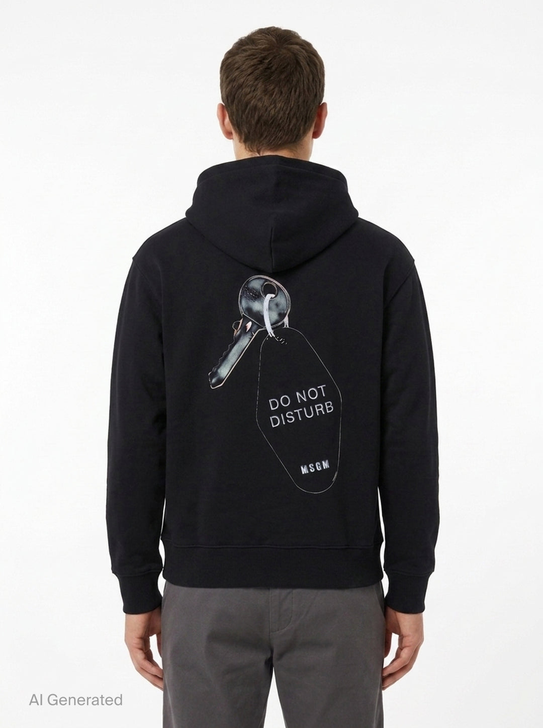 Micro Logo Pullover Hoodie | MSGM | Club21 - back