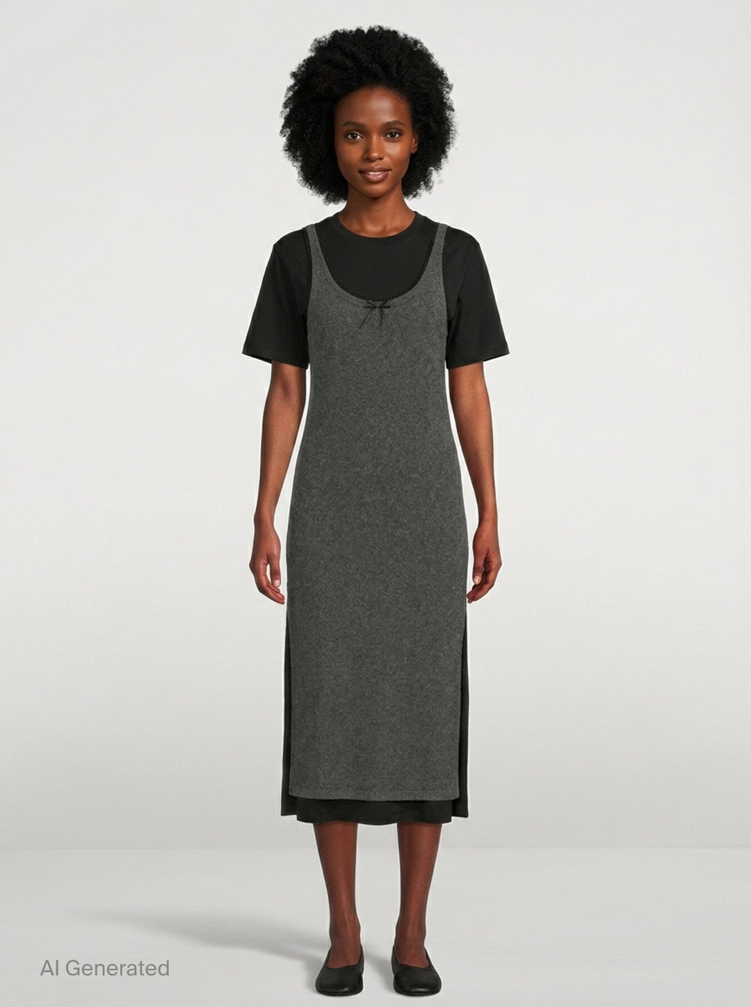 Tank Top Print T-Shirt Dress | MSGM | Club21 - front