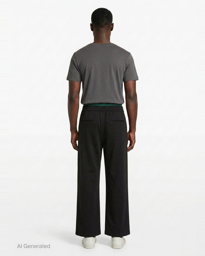 Two Layer Waistband Pants | MSGM | Club21 - back