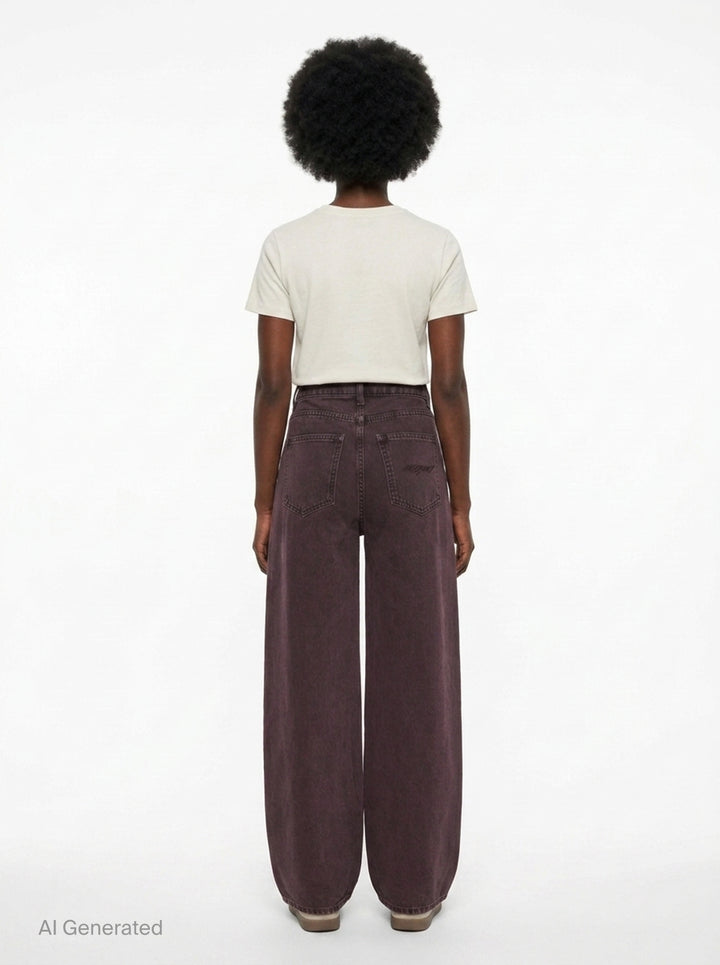 Wide Leg Jeans | MSGM | Club21 - back