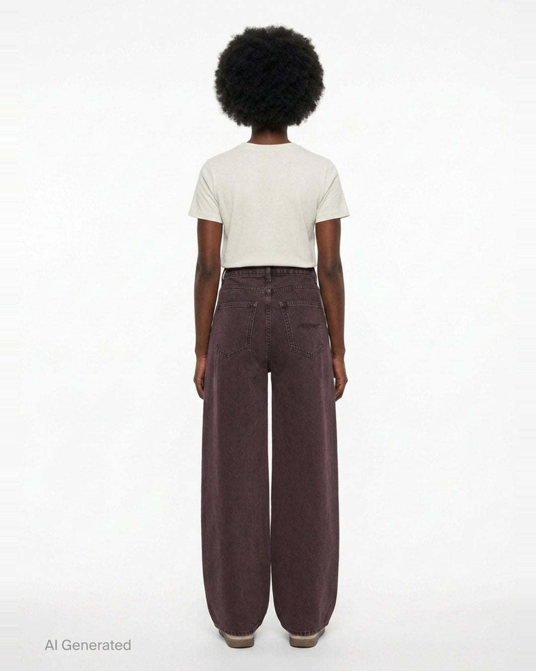 Wide Leg Jeans | MSGM | Club21 - back