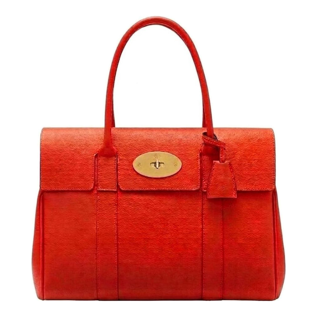 Mulberry Bayswater medium shoulder bag in teal classic grain leather with gold postman's lock closure and rolled top handles - packshot