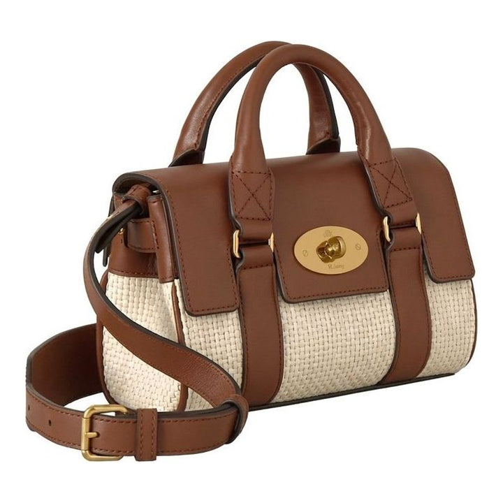 Mini Heritage Bayswater Raffia | Mulberry | Club21 - packshot