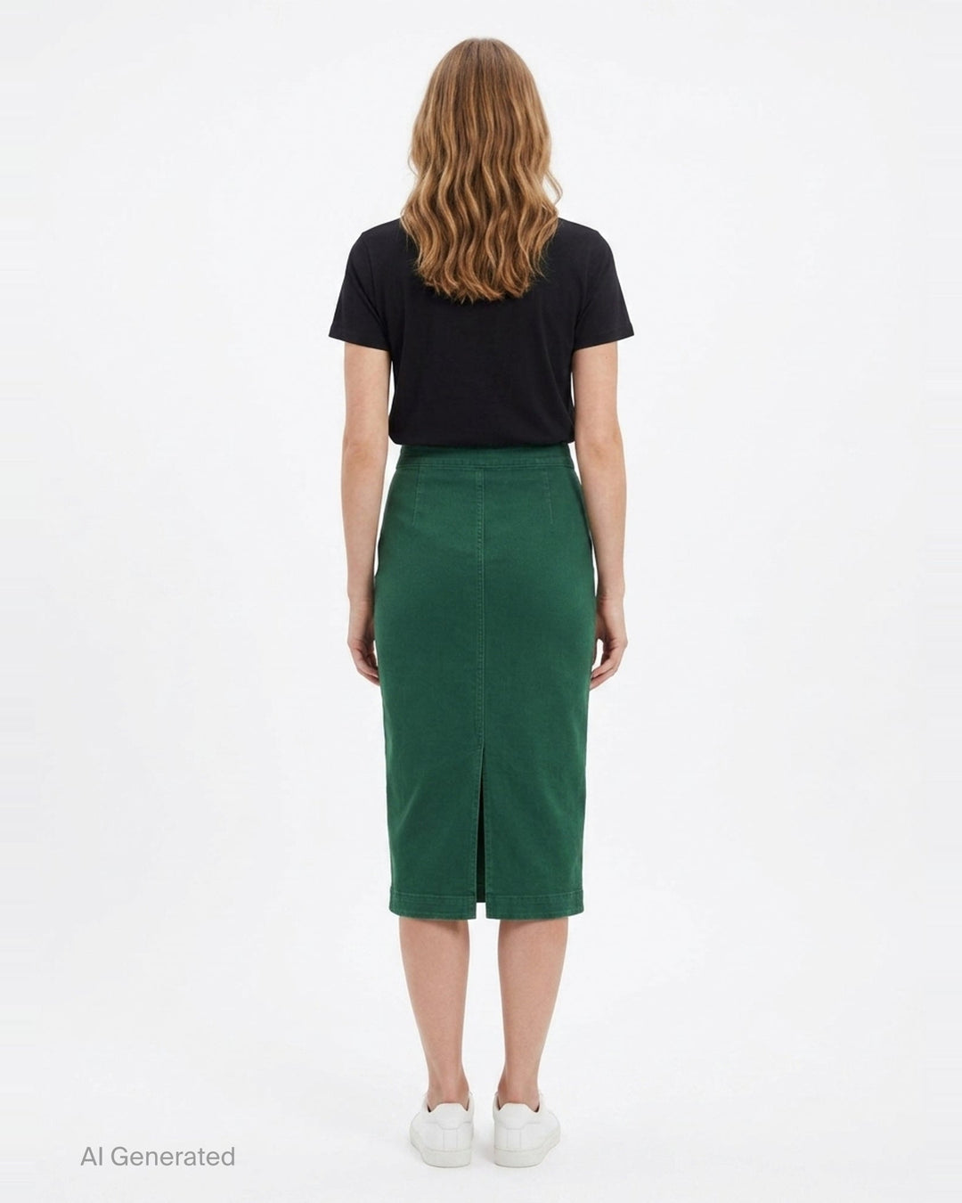 Black Denim Midi Skirt | N°21 | Club21 - back