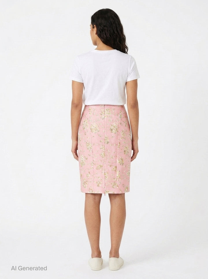 Floral Brocade Pencil Skirt | N°21 | Club21 - back