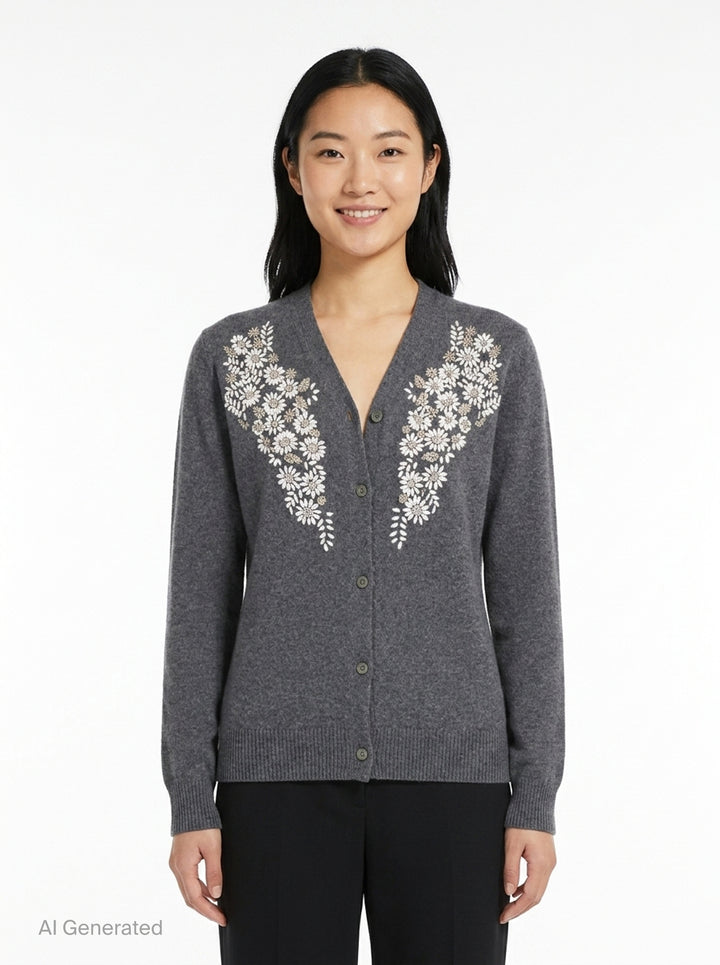 Floral Embroidered Cardigan | N°21 | Club21 - front