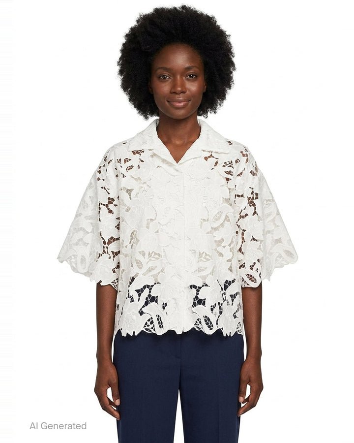 Floral Lace Blouse | N°21 | Club21 - front