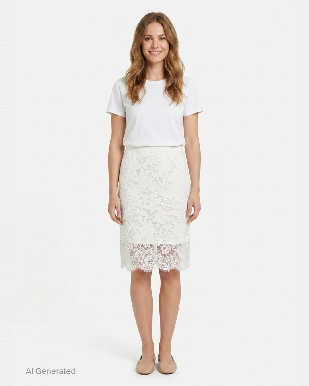 Floral Lace Pencil Skirt | N°21 | Club21 - front