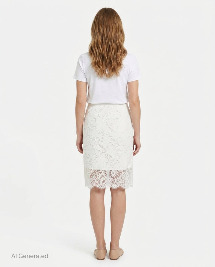 Floral Lace Pencil Skirt | N°21 | Club21 - back