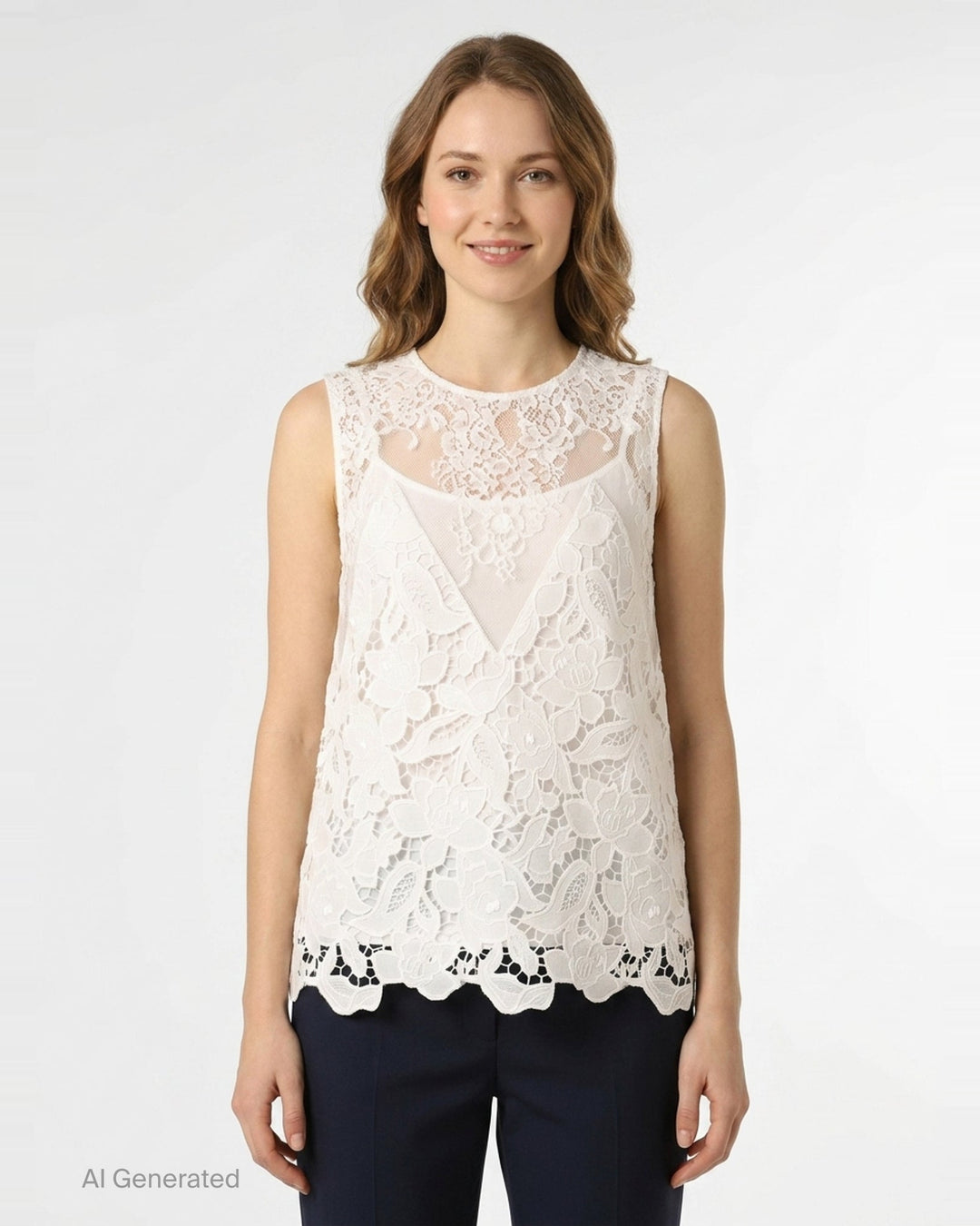 Floral Lace Sleeveless Top | N°21 | Club21 - front