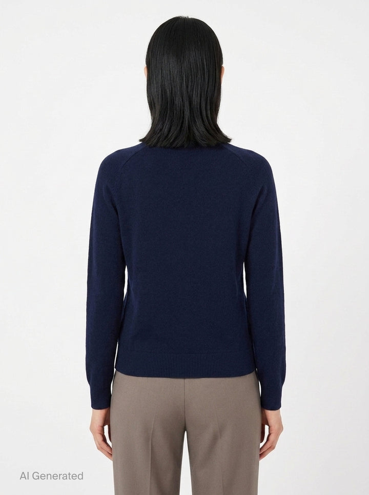 Pearl Brooch Cashmere Cardigan | N°21 | Club21 - back
