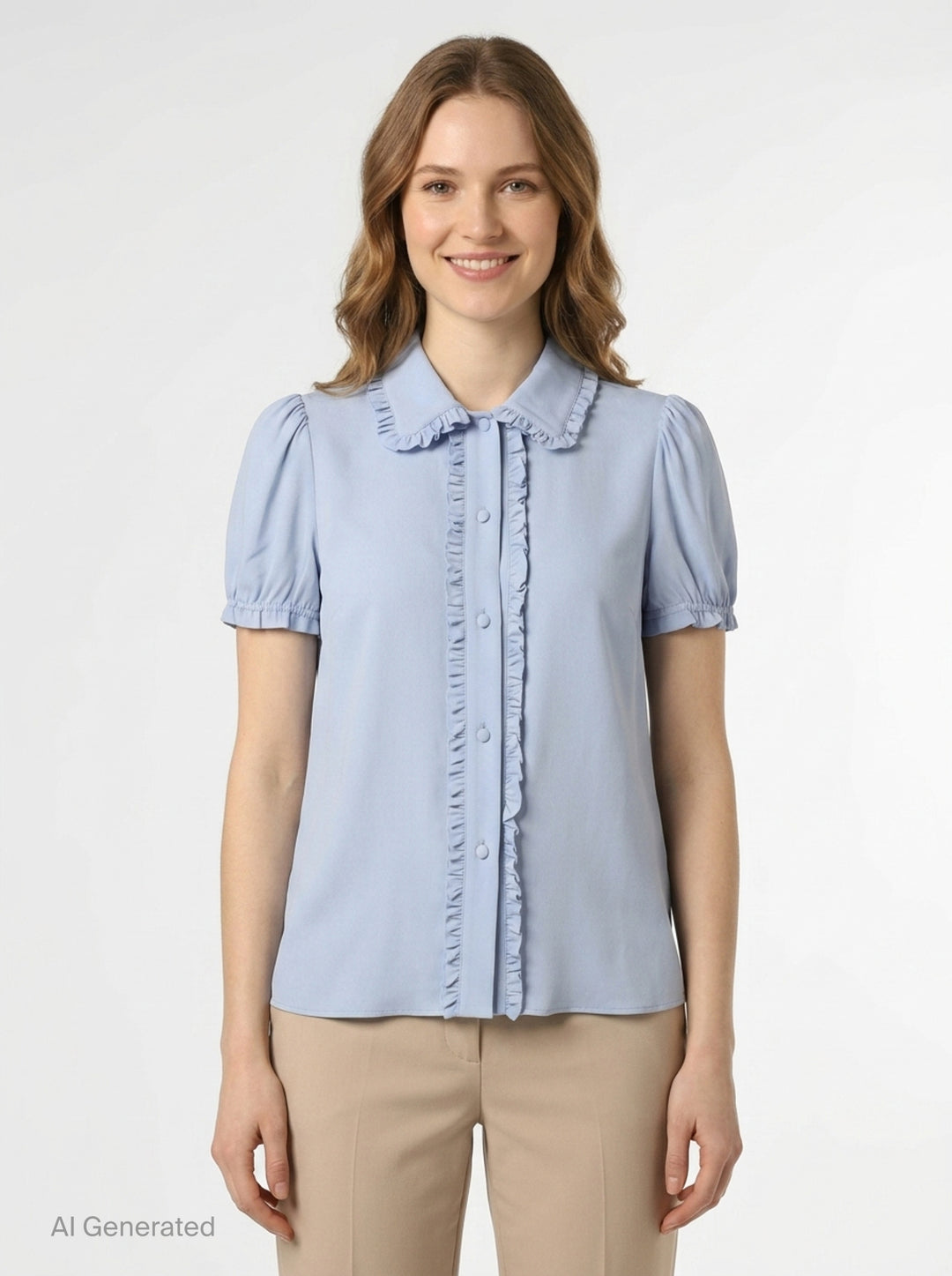 Ruffle Collar Detail Blouse | N°21 | Club21 - front
