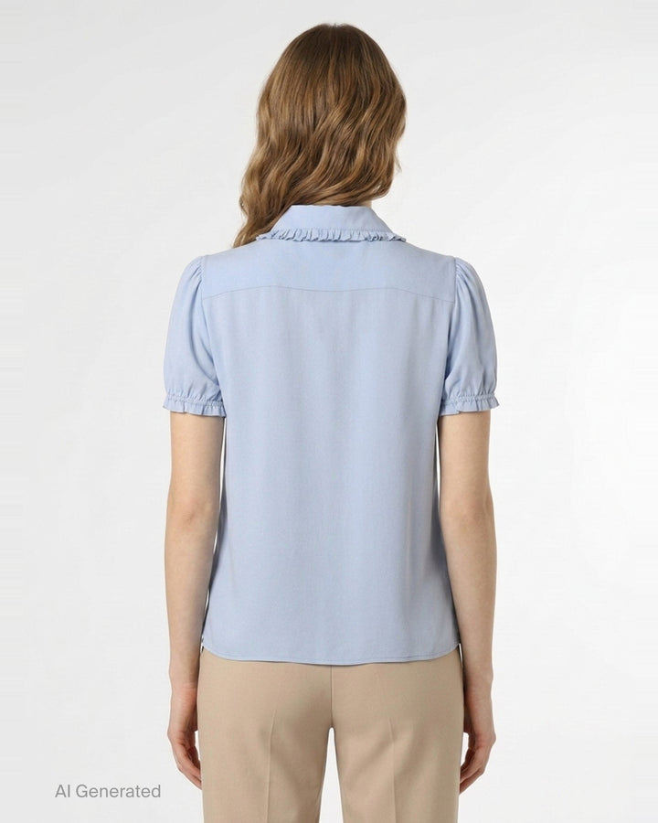 Ruffle Collar Detail Blouse | N°21 | Club21 - back