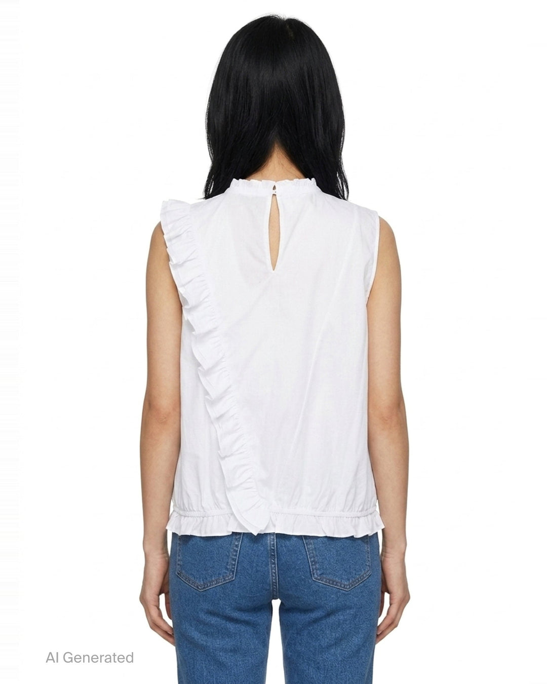 Ruffle Detail Sleeveless Blouse | N°21 | Club21 - back