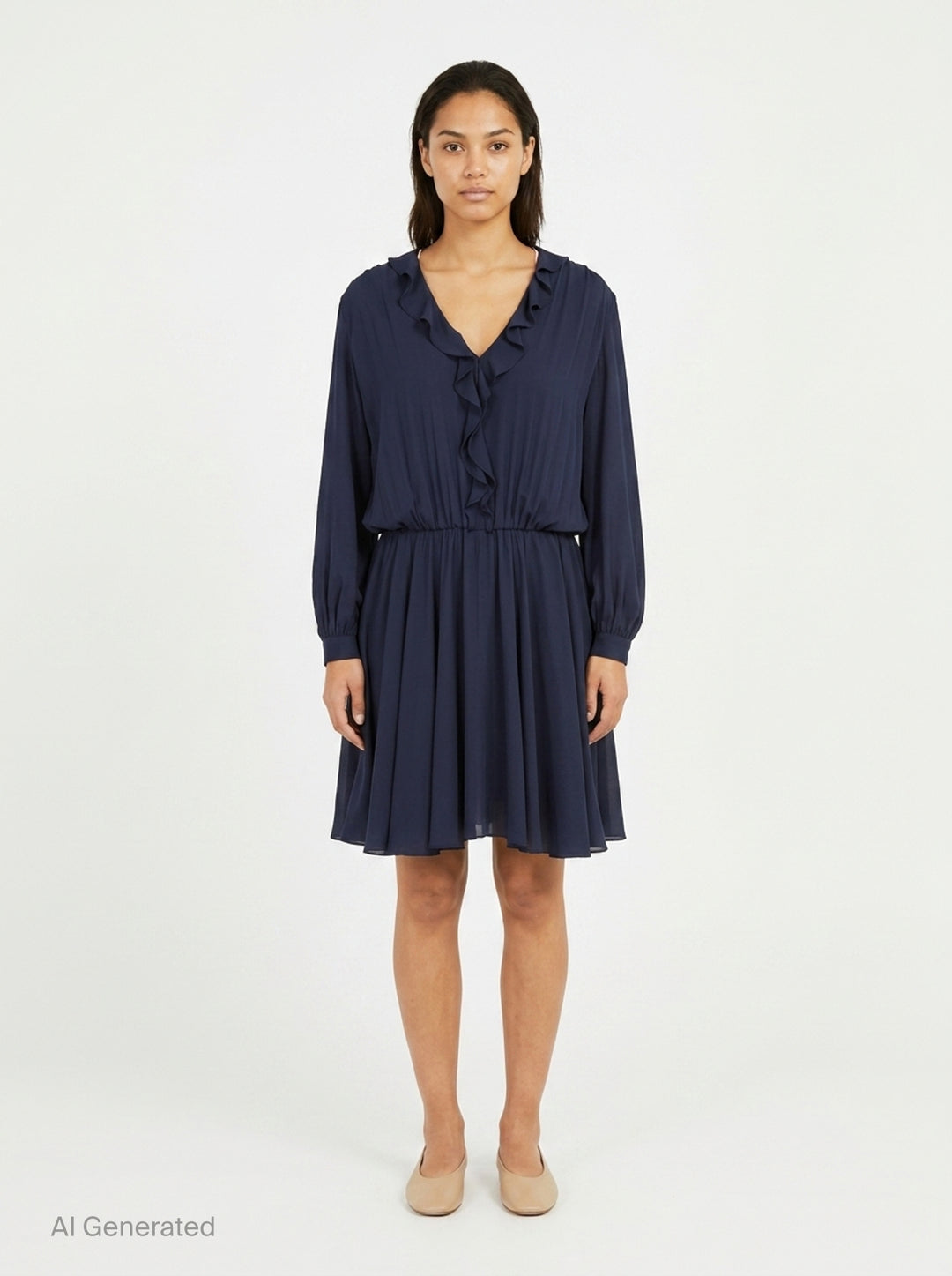 Ruffle Neckline Woven Dress | N°21 | Club21 - front