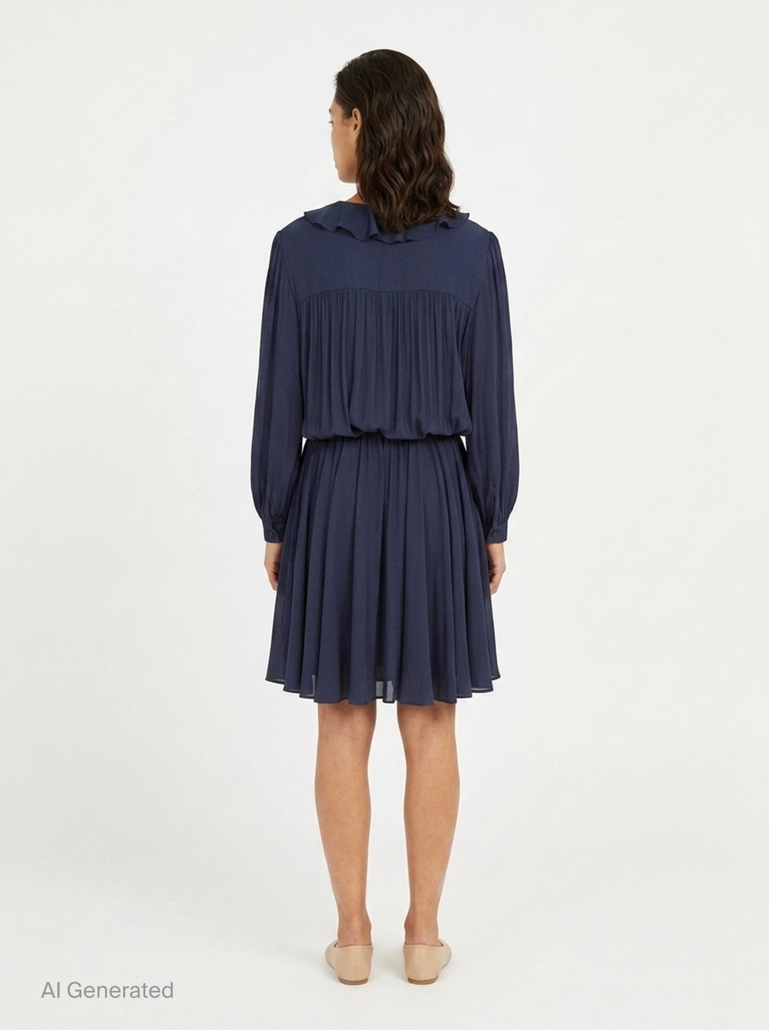 Ruffle Neckline Woven Dress | N°21 | Club21 - back