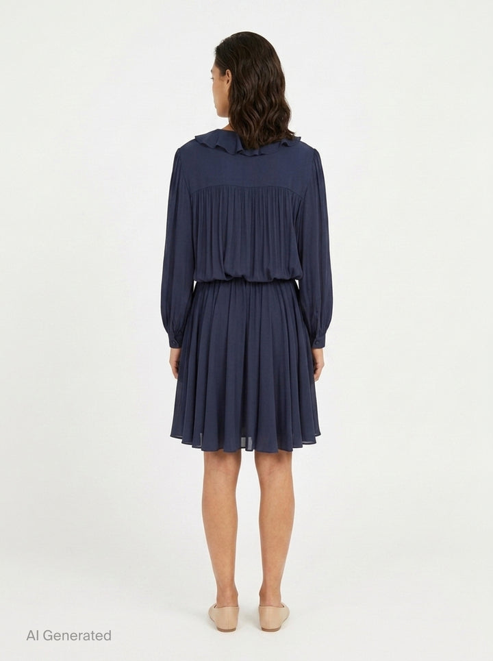 Ruffle Neckline Woven Dress | N°21 | Club21 - back