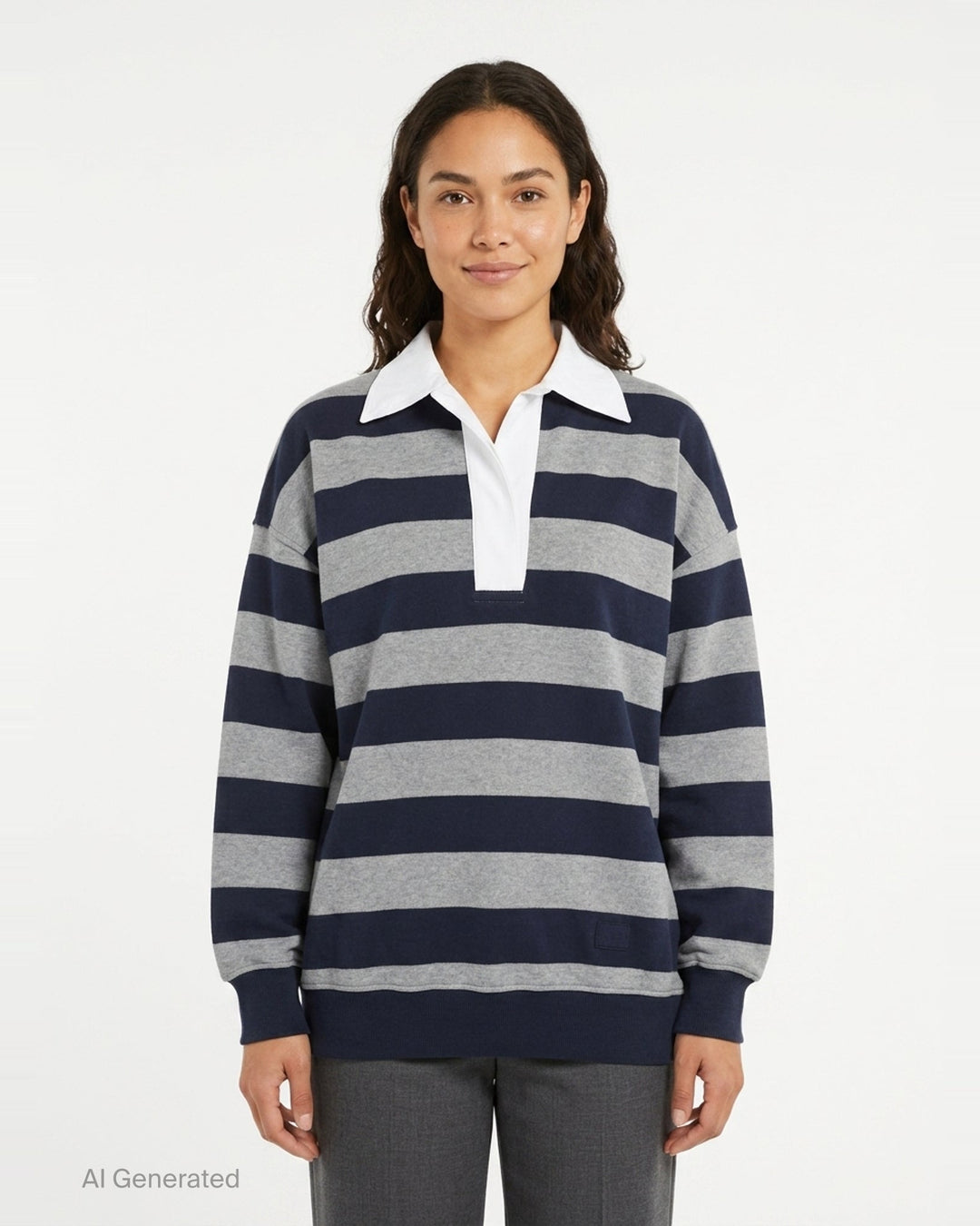 Striped Rugby Sweatshirt | N°21 | Club21 - front