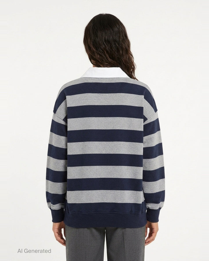 Striped Rugby Sweatshirt | N°21 | Club21 - back
