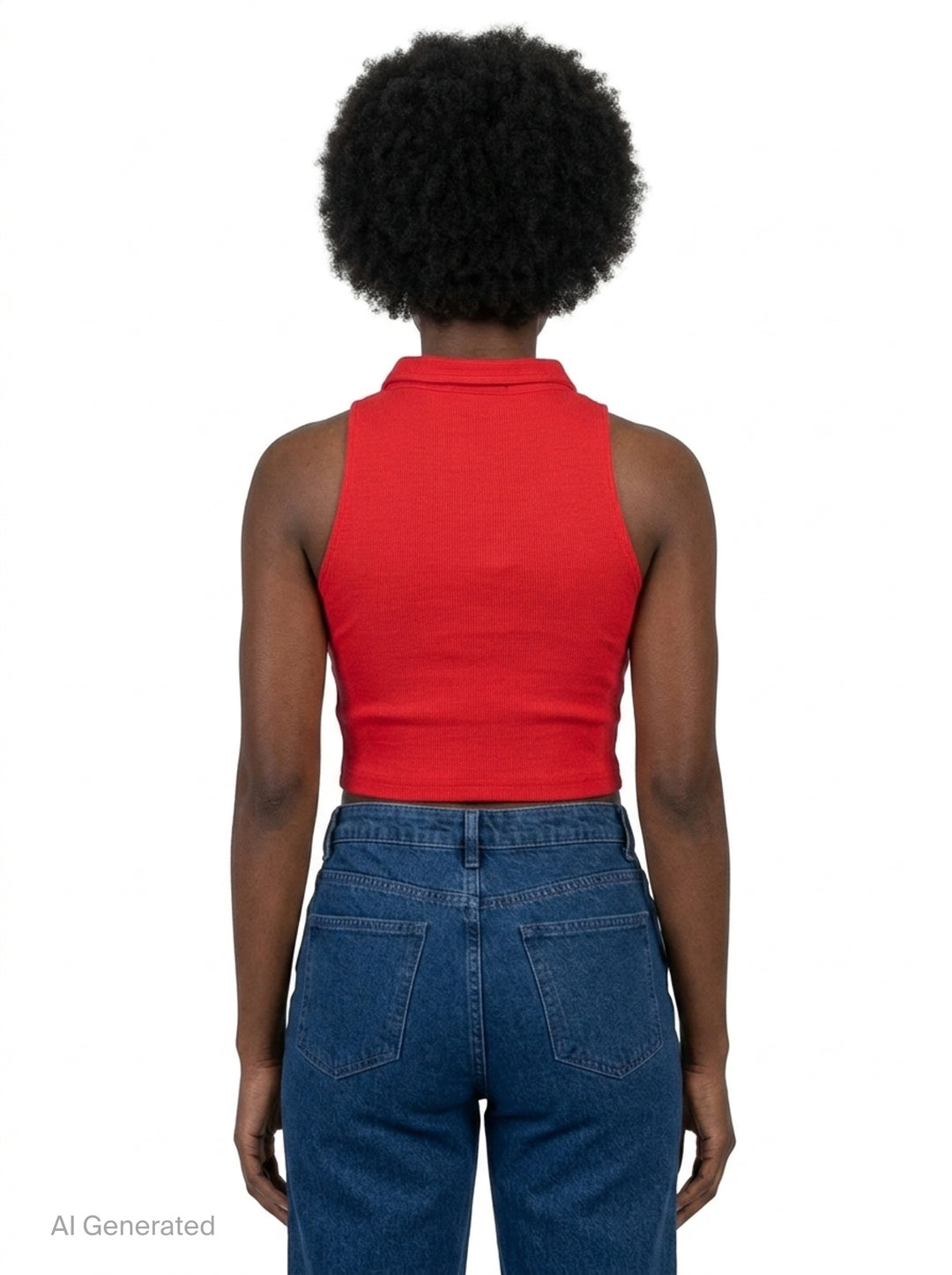 Boonie Cropped Polo Top | Nineties | Club21 - back