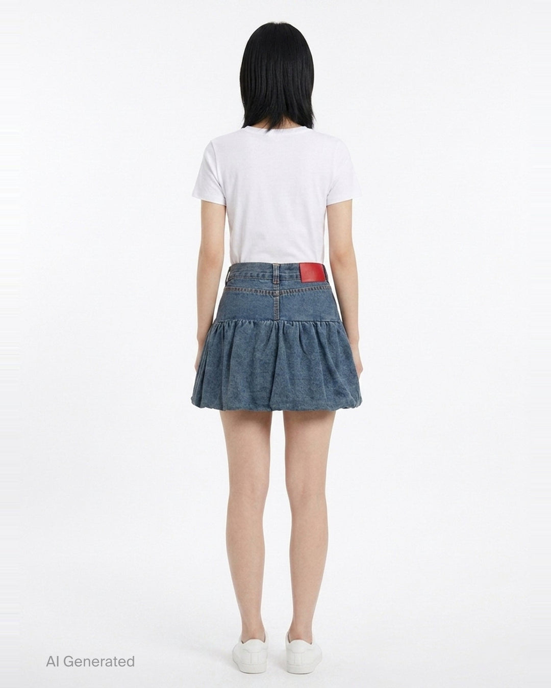 Denim Bubble Mini Skirt | Nineties | Club21 - back