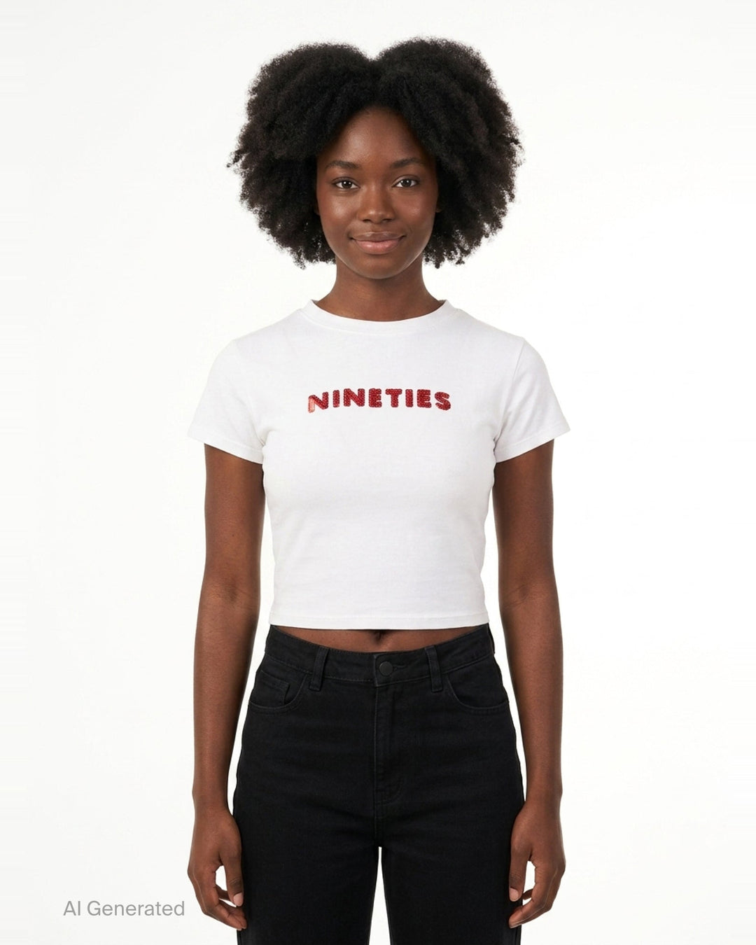 Pavé Baby Tee | Nineties | Club21 - front