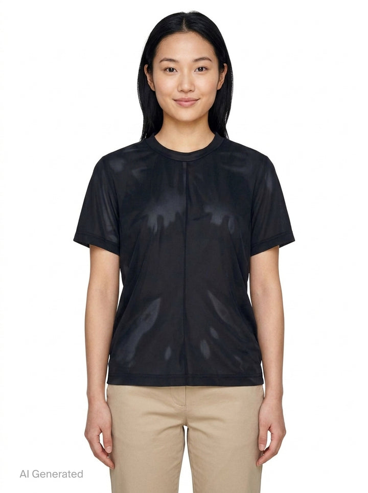 Sheer Short Sleeve Tee | Noir Kei Ninomiya | Club21 - front