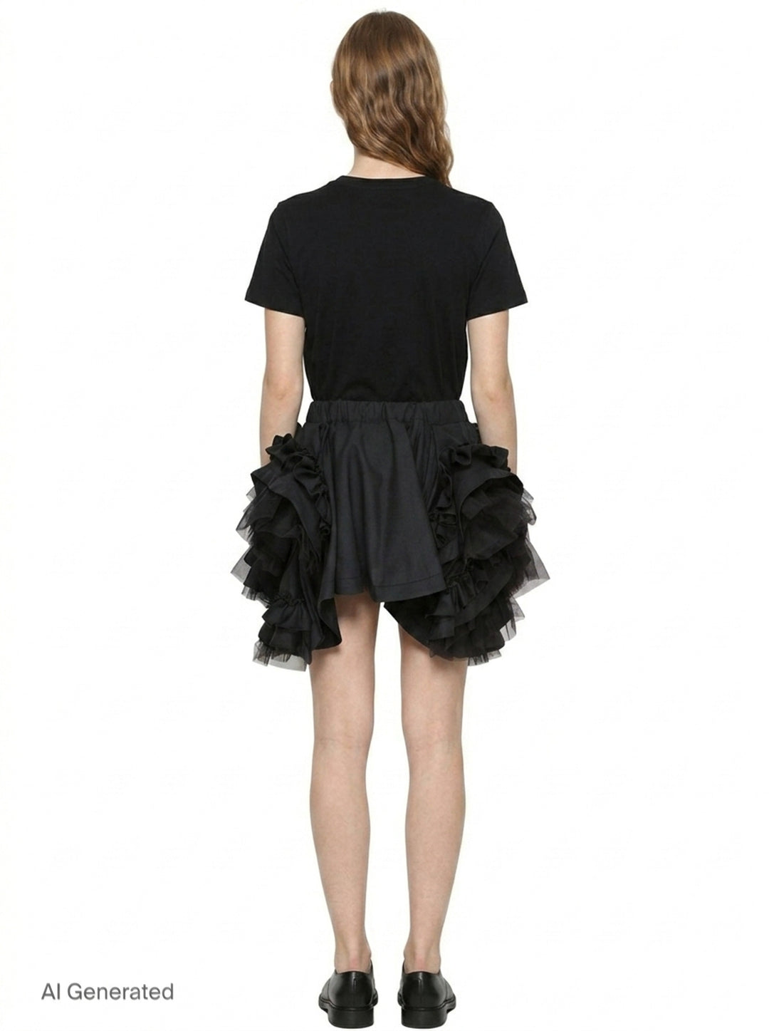 Voluminous Layered Ruffle Skirt | Noir Kei Ninomiya | Club21 - back