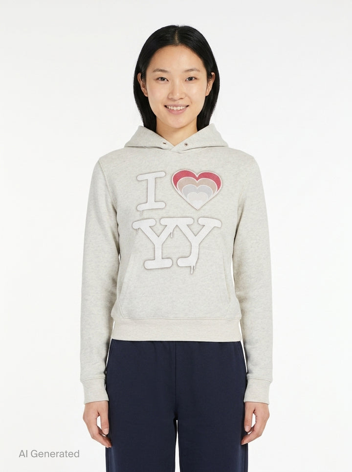 I Love YY Fit Hoodie | Open YY | Club21 - front