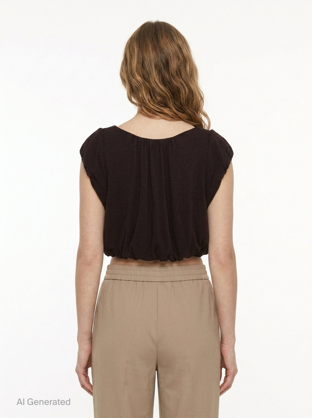 Shirred Jersey Vest | Open YY | Club21 - back