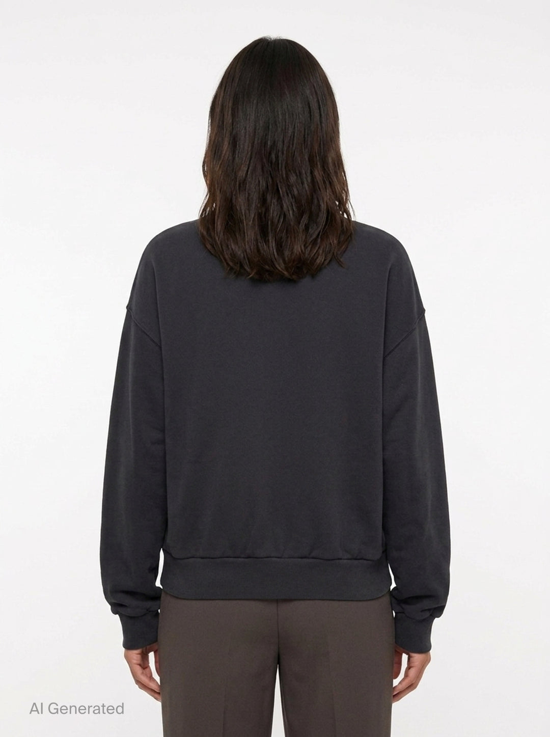Slouchy V-Neck Sweatshirt | Open YY | Club21 - back