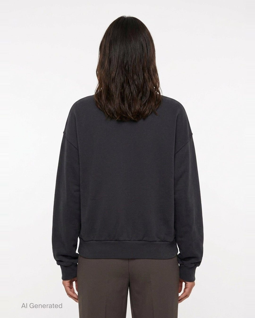 Slouchy V-Neck Sweatshirt | Open YY | Club21 - back